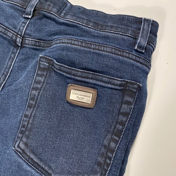 Dolce & Gabbana 16 Stretch Slim Fit Dark Wash Mens Jeans size 30x27 - Picture 6 of 8